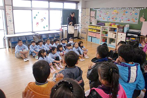 日枝小学校との交流1